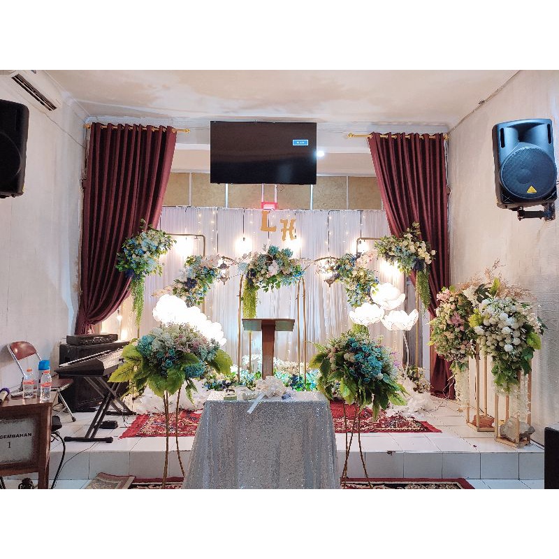 menyewakan dekorasi pemberkatan pernikahan 5meter