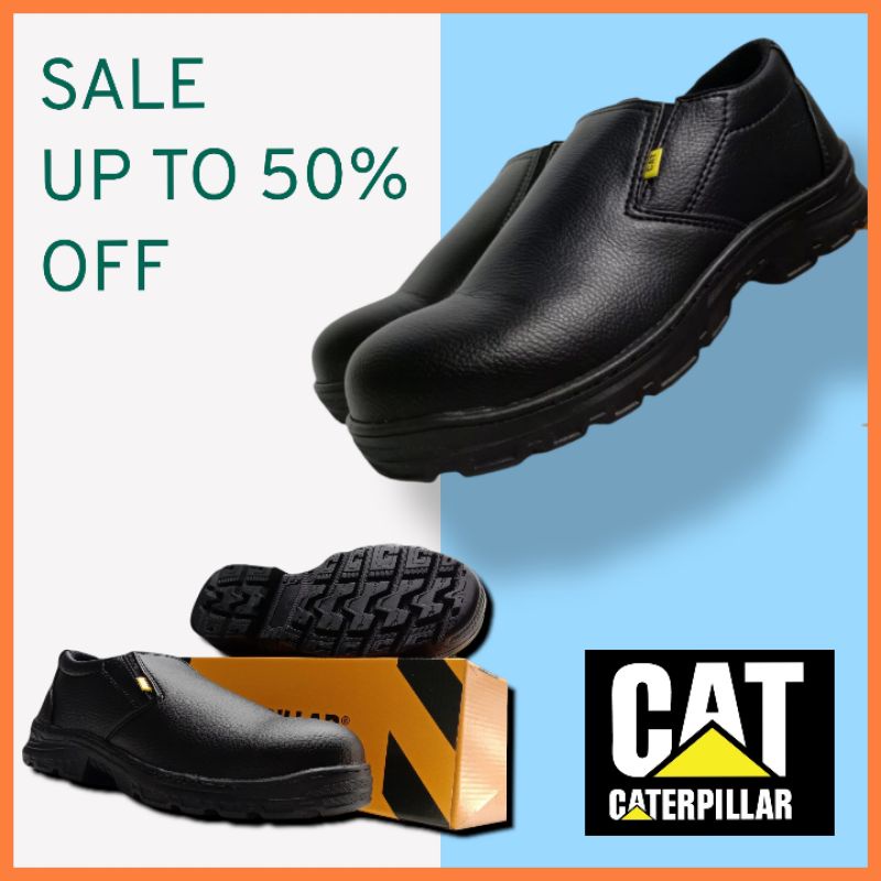 SEPATU KERJA PROYEK PABRIK UJUNG BESI / SEPATU SAFETY CATERPILLAR PRIA WANITA SLIP ON / SEPATU KERJA