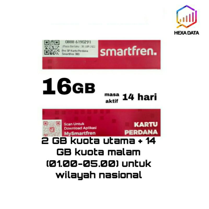 perdana smartfren 16gb cocktail af