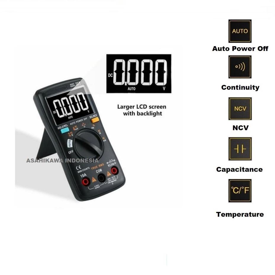 Barang Pilihan.. Intelligent ZT102A Upgrade Auto Multimeter Digital Avometer Multitester Alat Penguk