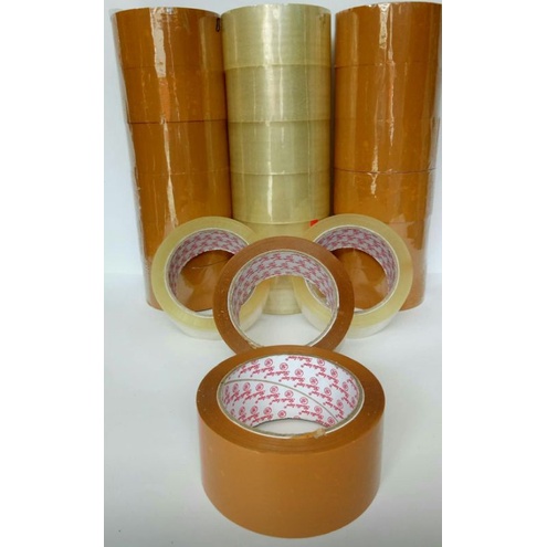 

lakban bening dan coklat 90yard 45mm