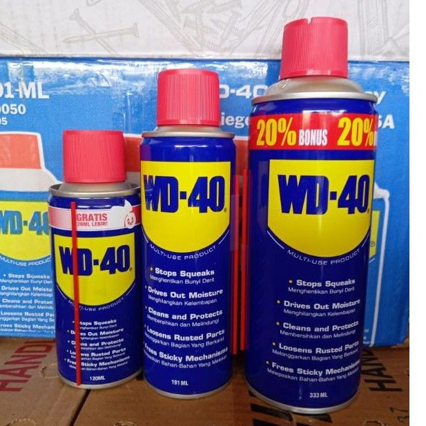 WD-40 WD40 WD 40 PELUMAS ANTI KARAT /PELUMAS SERBAGUNA 120 ML191 ML 333 ML