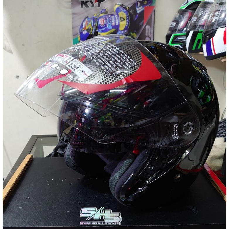 Helm Kyt DJ maxi solid 2 visor