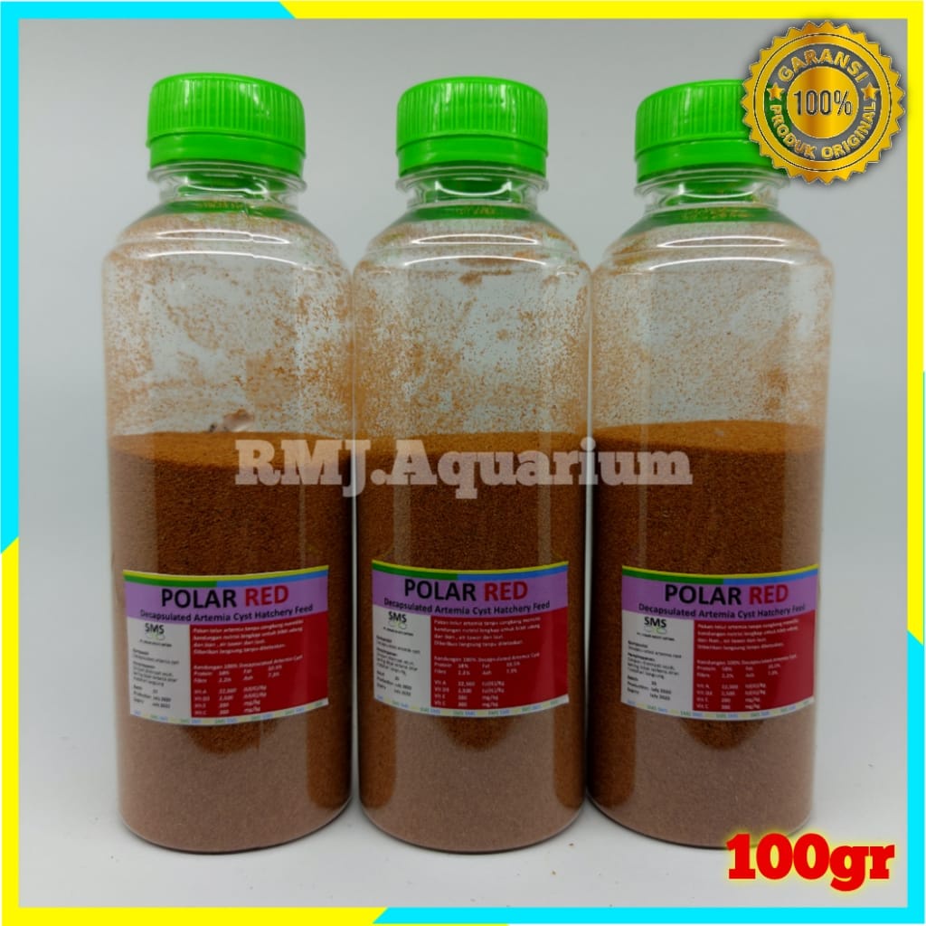 POLAR RED 100GR ARTEMIA INSTAN POLAR RED PAKAN BURAYAK IKAN