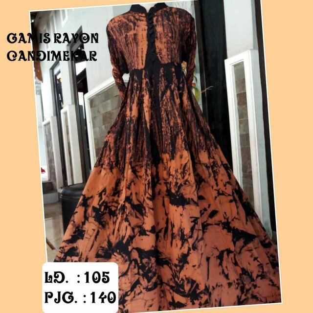 Gamis rayon candi mekar