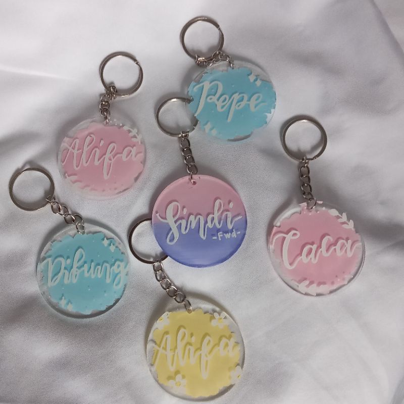 KEYCHAIN/GANTUNGAN KUNCI COSTUM/GANTUNGAN KUNCI AKRILIK/ GANTUNGAN KUNCI AESTHETIC