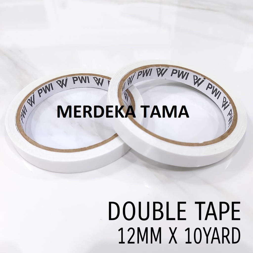 

Double Tape Solasi Bolak Balik Perekat PWI 12mmx10yard