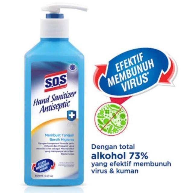 SOS hand sanitizer antiseptic 500 ml