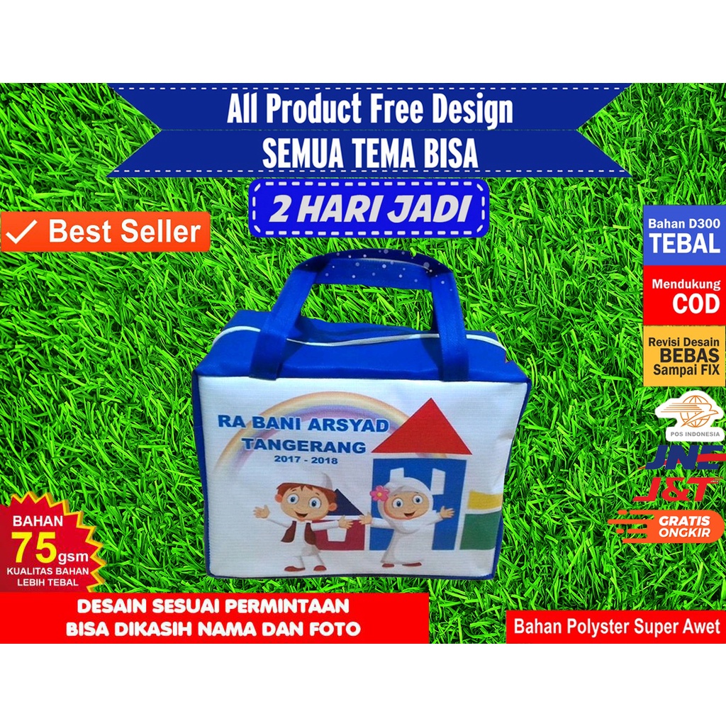 

Tas Ultah Anak / Tas Goodiebag Super Awet / Free Custom Nama dan Foto
