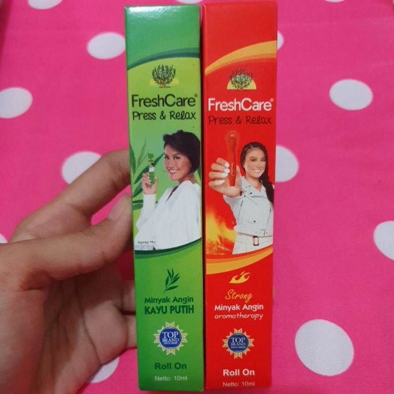 Freshcare Press &amp; Relax / Minyak angin aromatherapy Roll On 10ml