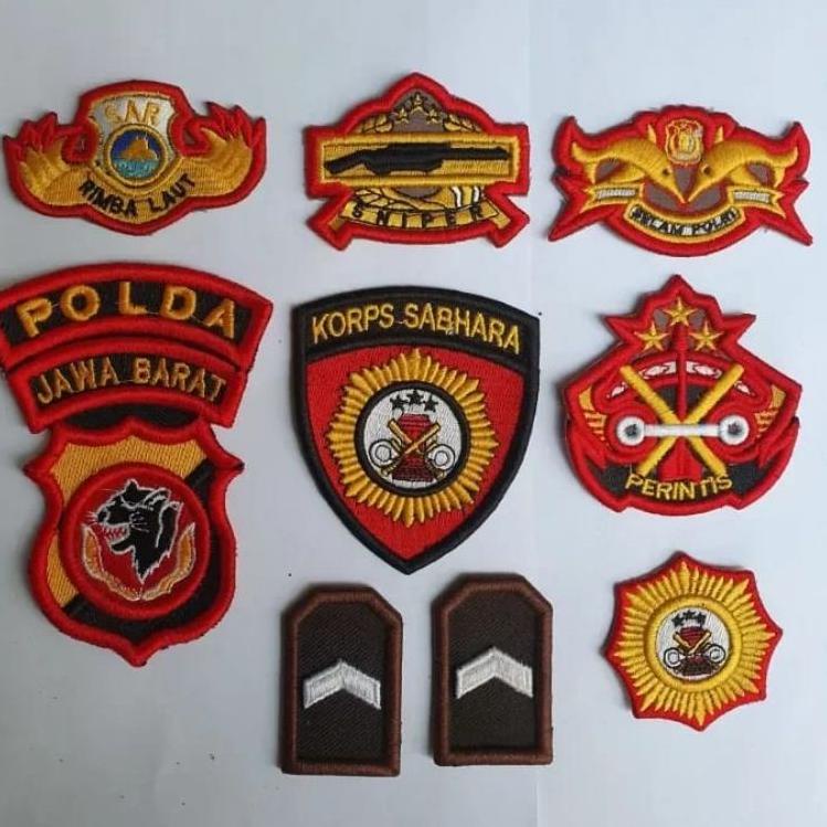 Lagi Tren.. ATribut Bordir Polri Sabhara Dan lainya