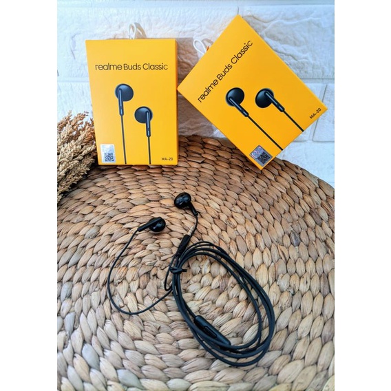 Headset Hf Earphone realme Classic ORIGINAL Super Bass Xtra Bass