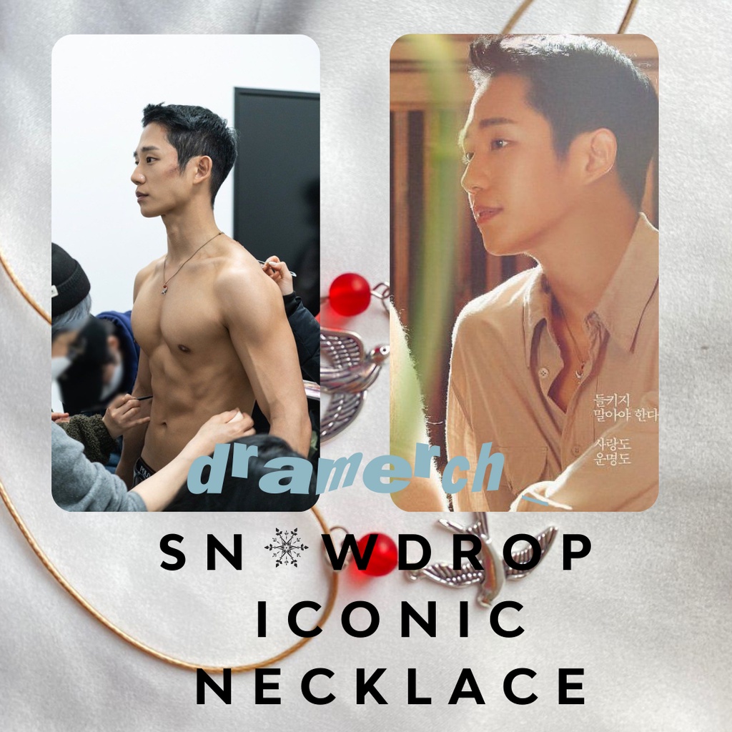 Grosir (SSC) Snowdrop Pigeon Necklace (Kalung) JTBC Lim Suho Eun Youngro Jisoo Jung Hae In