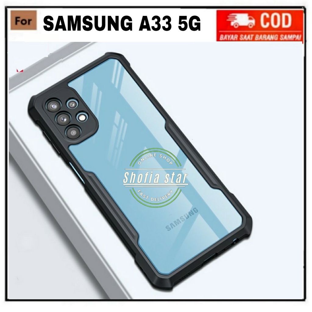 CASE SAMSUNG A33 5G SOFTCASE SHOCKPROOF TRANSPARAN CAMERA PROTECT CASING