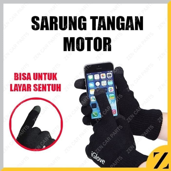 igloves iglove sarung tangan motor touchscreen GOJEK GRAB layar sentuh Terbaik