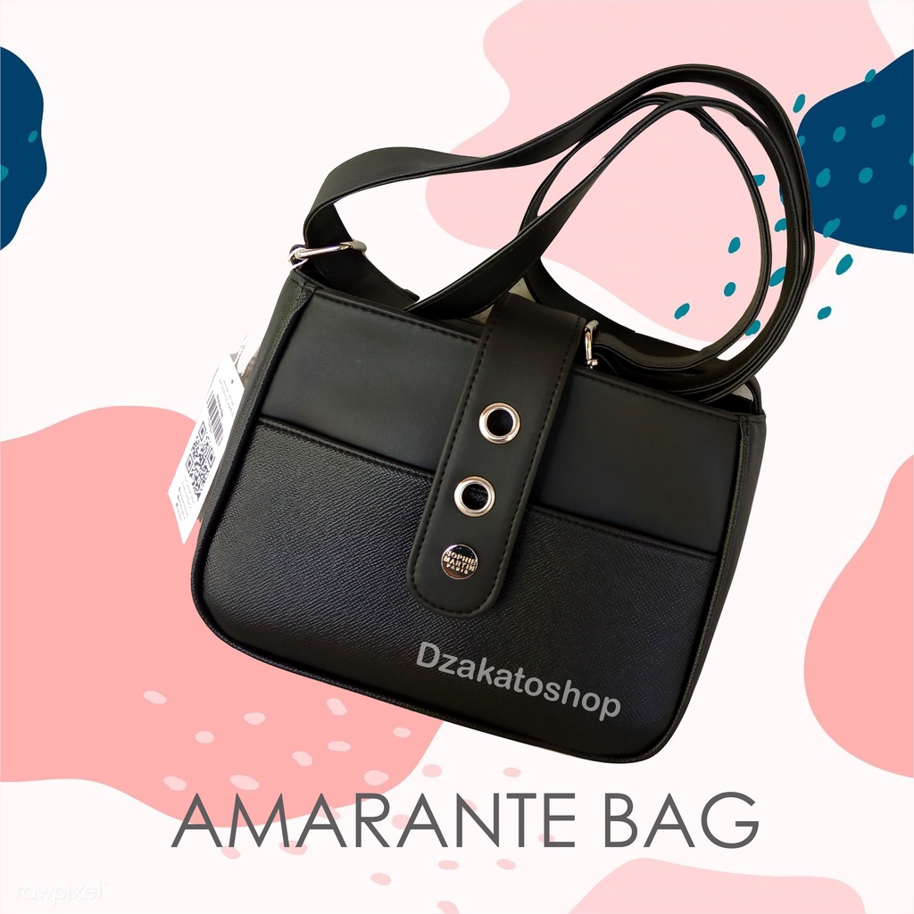 Tas Sophie Martin Paris Terbaru 2025 Kekinian Viral Promo Selempang Wanita Amarante Hitam Original S
