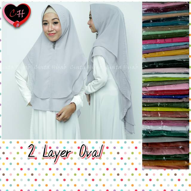 KHIMAR 2LAYER OVAL