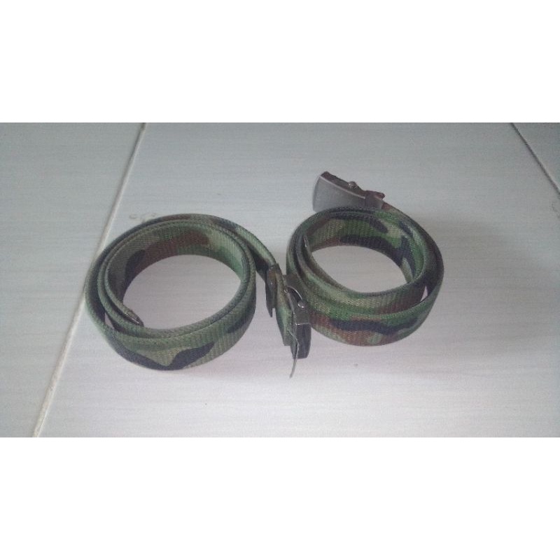 ikat pinggang pria loreng army tentara Korea ori