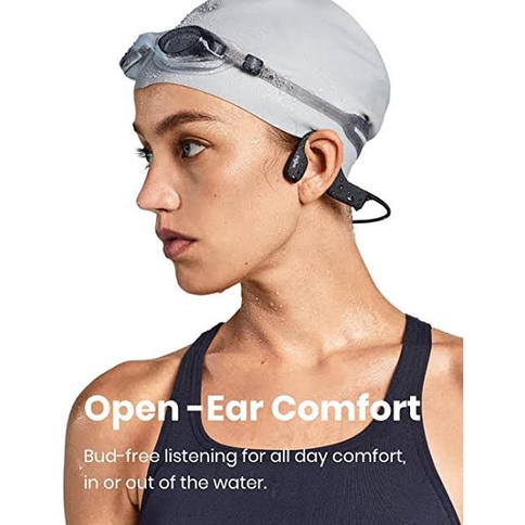 Aftershokz - SHOKZ OpenSwim Bone Conduction Earphone Bluetooth Open Ear Endurance Earphone - Garansi Resmi TAM 2 Tahun