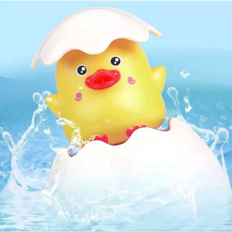 Mainan Mandi Anak Semprotan Mainan Mandi Semprot Air Floating Egg Bath Toys Egg Waterspray