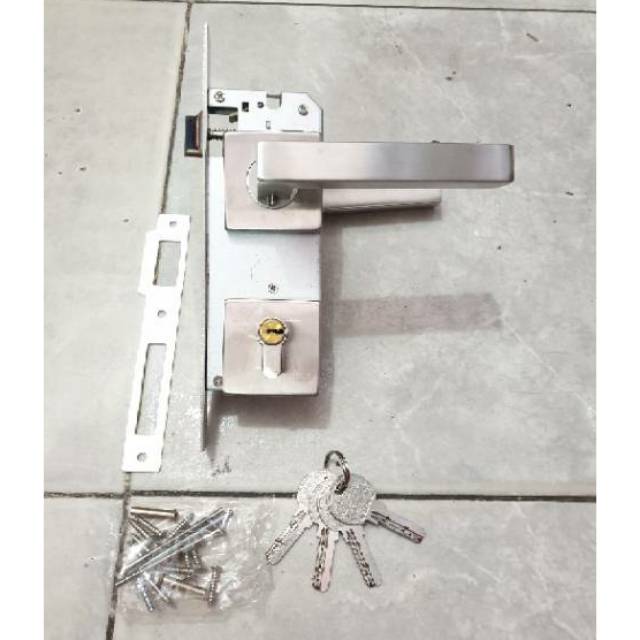 Kunci pintu roses kotak stainless 304 anti karat