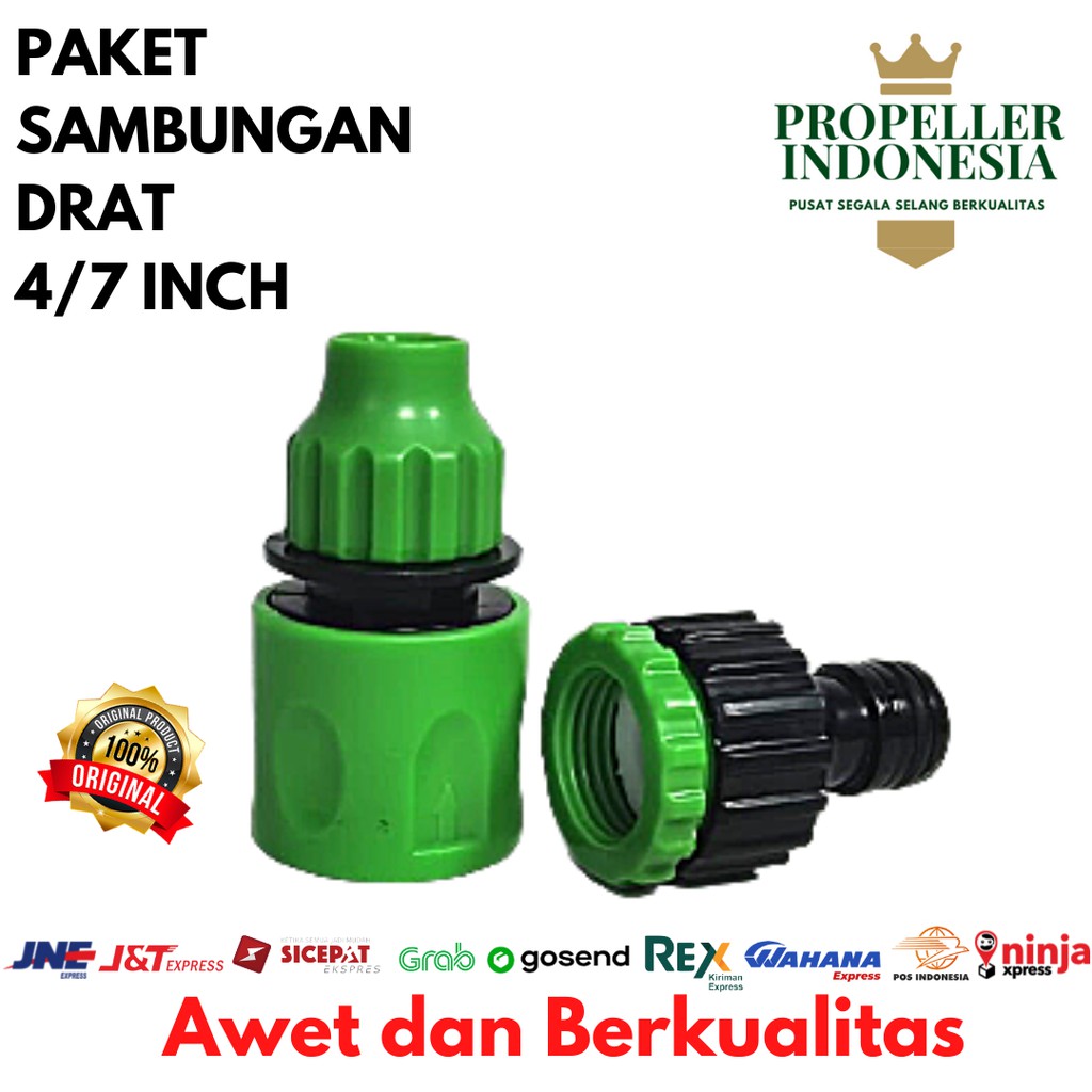 Sambungan Selang Air Paket 4/7 Inch Quick Release Sambungan Slang Air