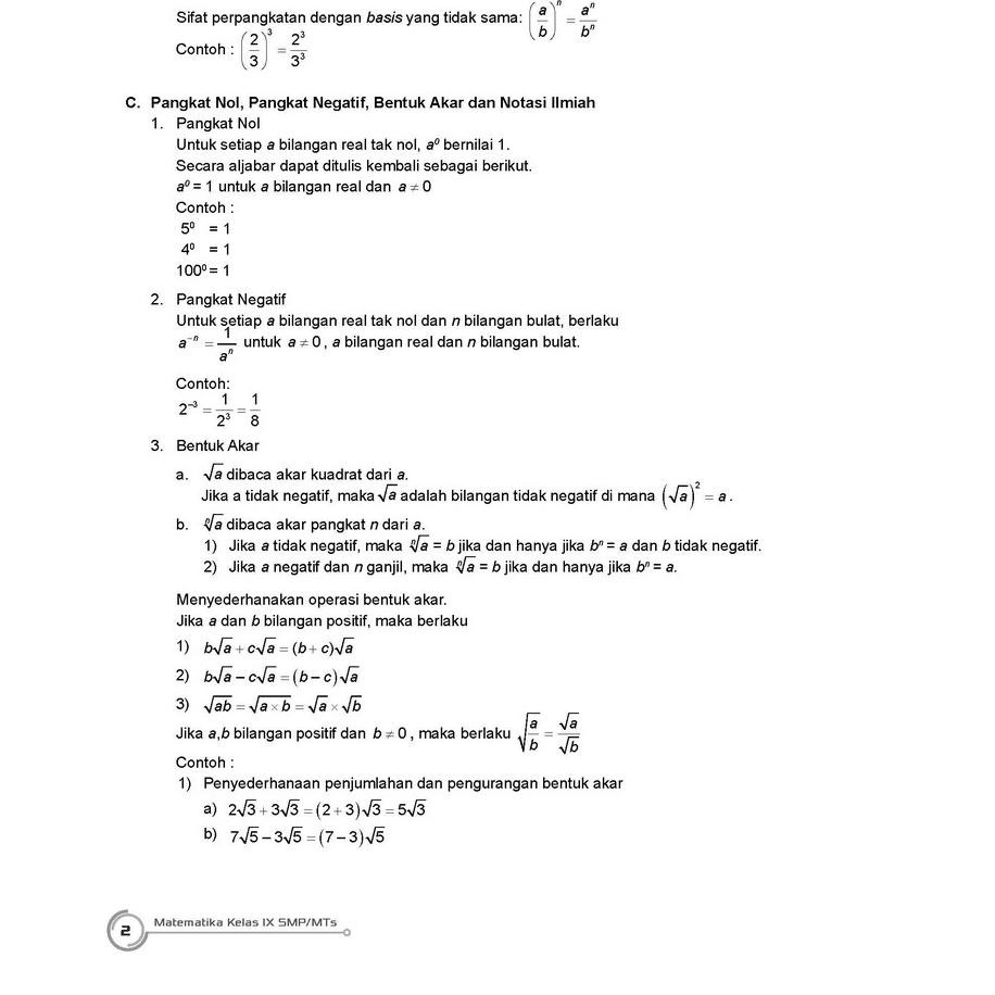 Bermerk Buku Pendamping Matematika Smp Kelas 9 Lks Incer Shopee