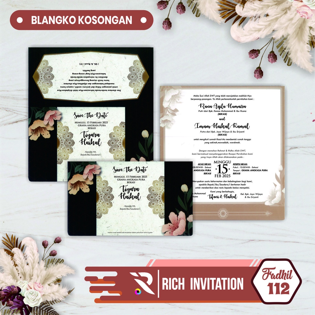 BLANKO UNDANGAN MURAH KOSONGAN FADHIL 112