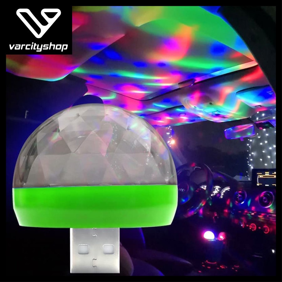 Lampu Disko Mobil SENSOR MUSIK / Car Disco Light RGB Kabin LED Disco