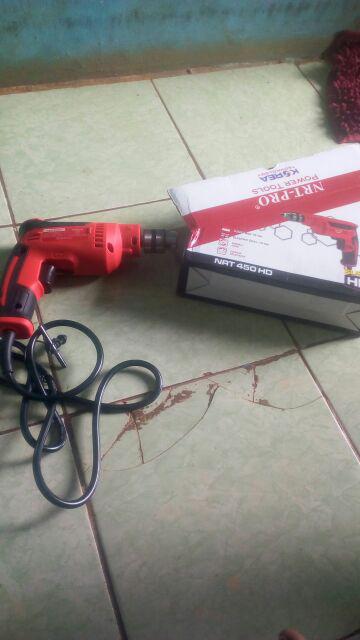 (cod) Mesin Bor Bolak-balik Nrt-pro Korea / Bor 10-mm Nat-450-hd