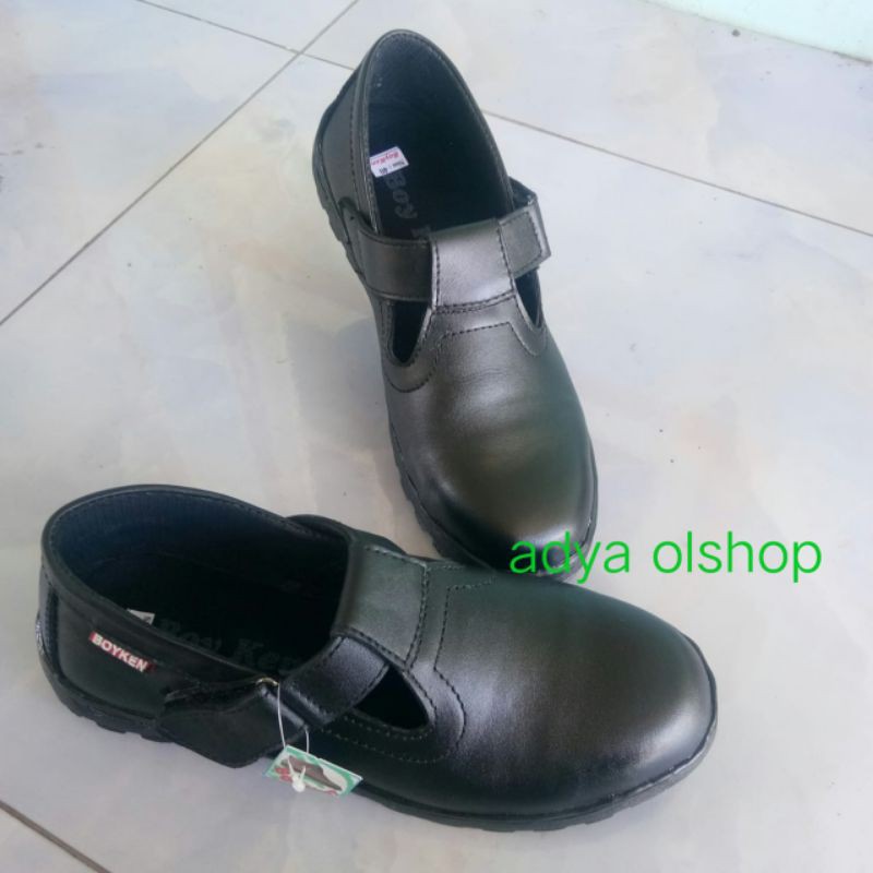 sepatu safety kulit asli sefty kretekan paskib