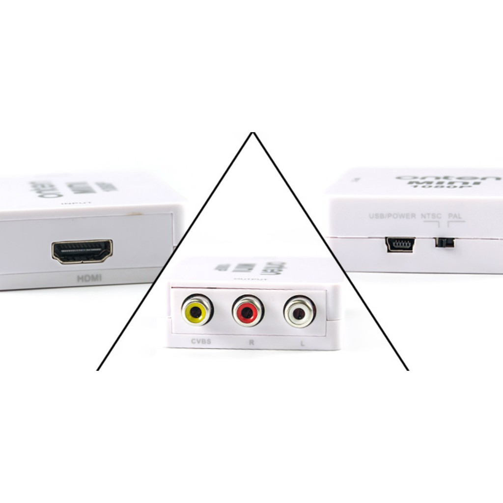 ONTEN Mini HDMI Port to AV Adapter with Audio OT-7336