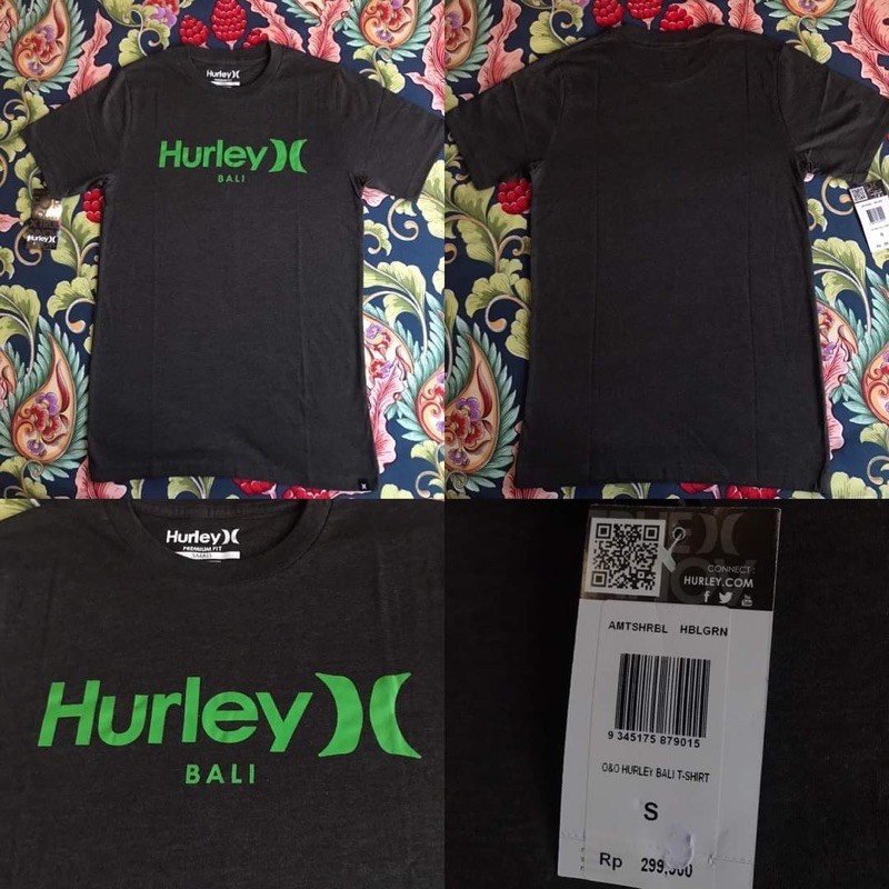 Kaos Hurley OO Bali Black Green