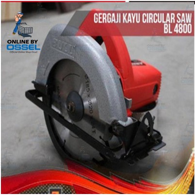 Gergaji Kayu / Circular Saw BL4800 BULL (merah)