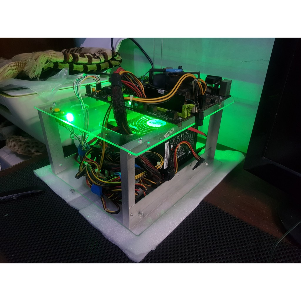 Casing PC CPU Open Air mATX Micro ATX Mini ITX Custom Akrilik/Acrylic