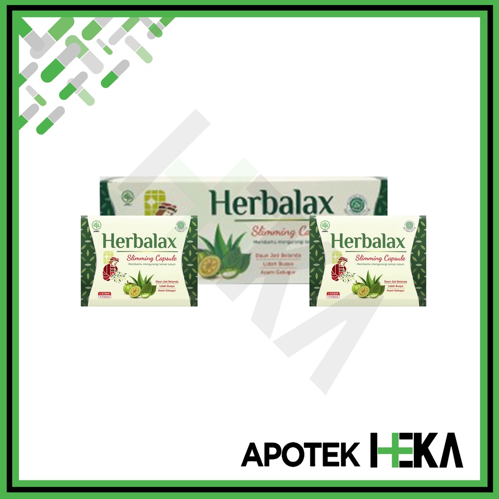 Herbalax Slimming Capsule Box Isi 25x4 Kapsul Pelangsing Penurun Berat (SEMARANG)