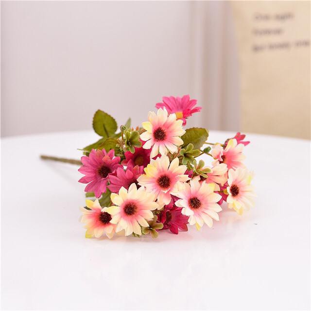 COD BUNGA MATAHARI  BUNGA TANGKAI PLASTIK BUNGA ARTIFISIAL BUNGA PAJANGAN BUNGA HIASAN BT9022-ROSE