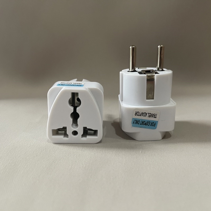 OVER STEKER ADAPTOR TRAVEL UNIVERSAL ADAPTOR KAKI 3 COLOKAN TRAVEL