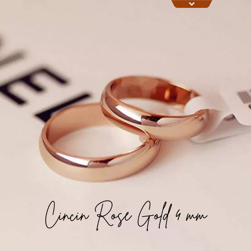 CINCIN ROSE GOLD 4 MM (TITANIUM)