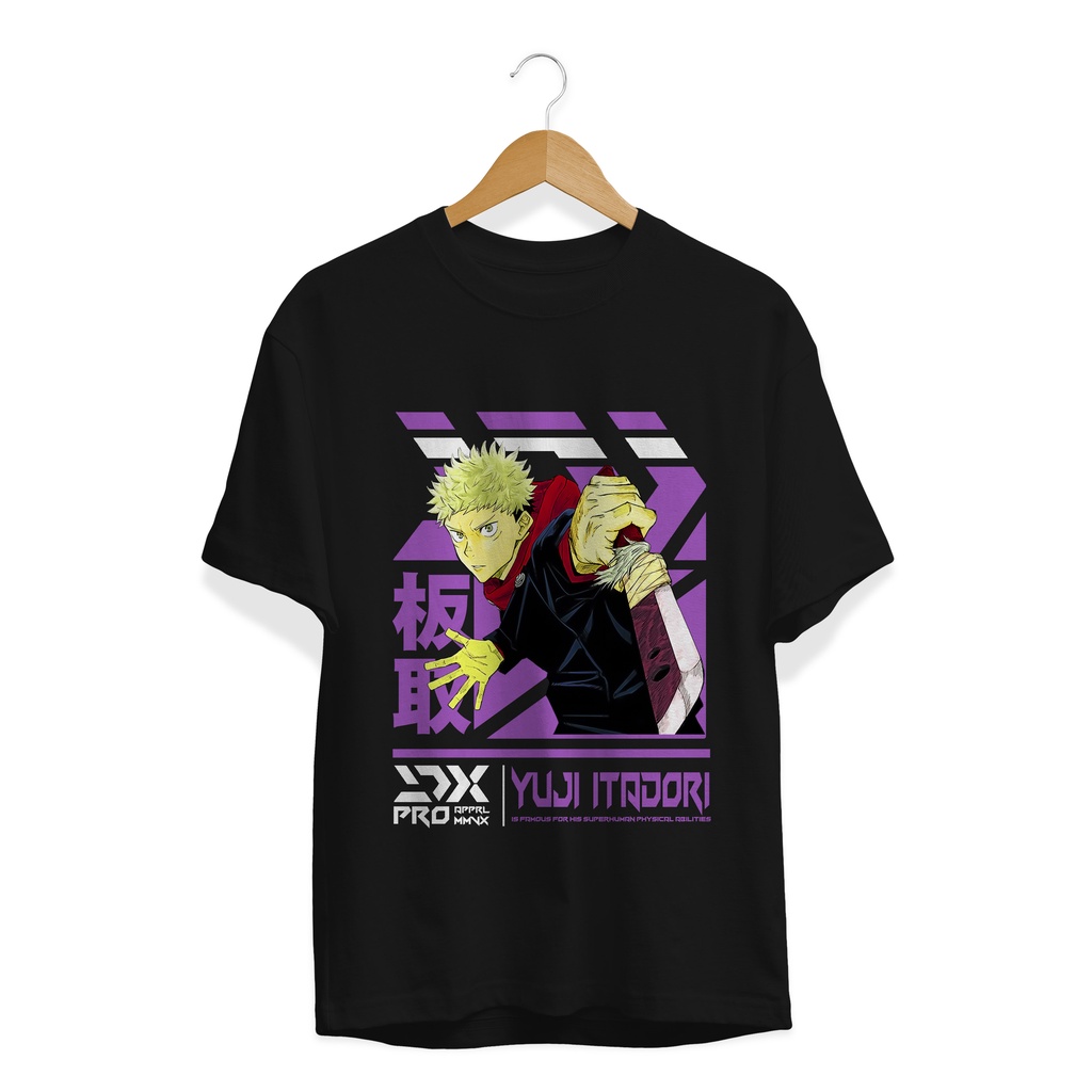 T-SHIRT KAOS ANIME YUJI ITADORI JUJUTSU KAISEN ITADORI YUUJI ANIME MANGA