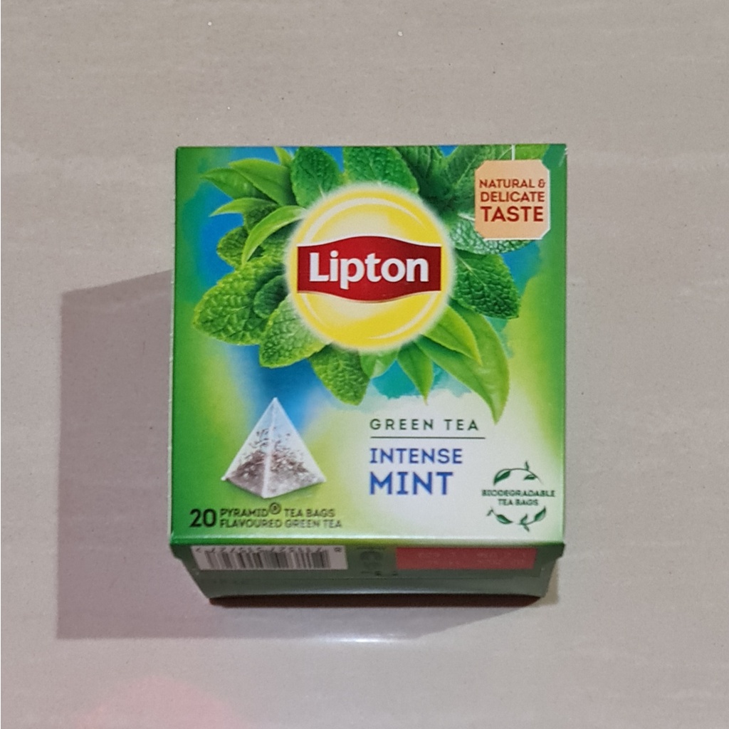 Lipton Green Tea Intense Mint Pyramid Tea Bags 20 x 1.8 Gram