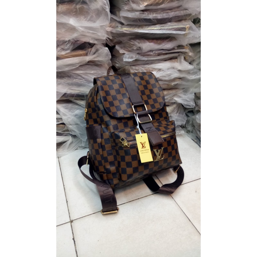 Tas Ransel Wanita Tas Sandang Wanita Tas ( Damier ) D-2100 Tas Ransel Import Tas Wanita Super Premiu