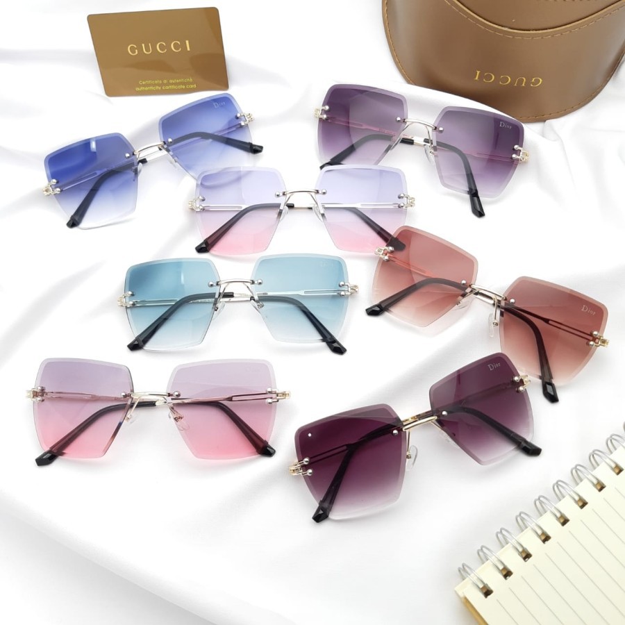 *COD* Kacamata Hitam Fashion Wanita MURAH Guccii 9064 (paket hemat)