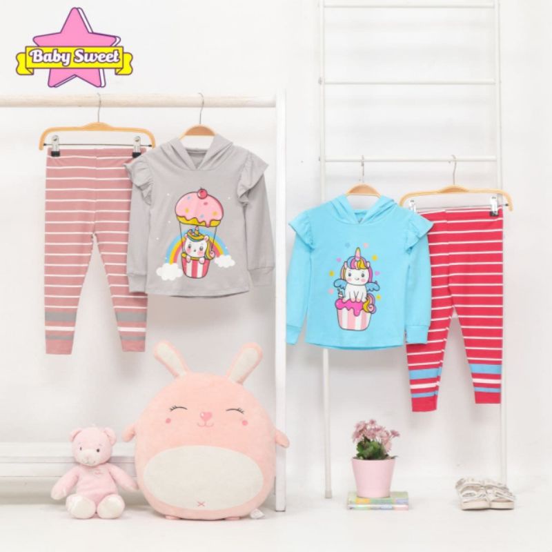 Afsheenastore Set Hoodie Unicorn By Baby Sweet