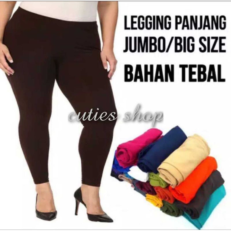 LEGGING jumbo bahan Jersey, BB 60-80kg