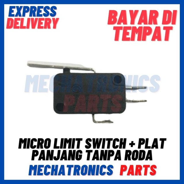 [SWI-9095] MICRO LIMIT SWITCH + PLAT PANJANG TANPA RODA