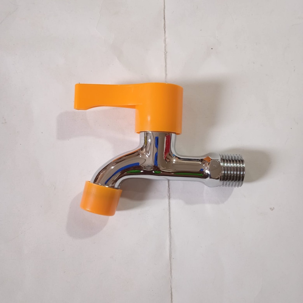 Kran Tembok Kamar Mandi 1/2inch Handle Warna Keran Air taman bak kamar Mandi Black faucet murah kran wudhu multifunction