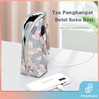 Image of Tas Penghangat Botol Susu Bayi Portable dengan USB untuk Outdoor / malam
