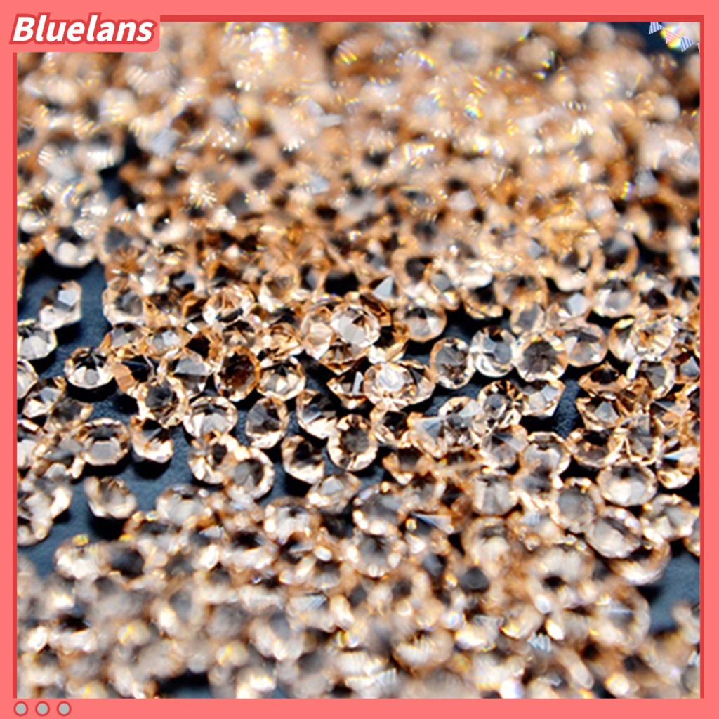 Bluelans 300Pcs / Kotak Stiker Kuku Mini Aksen Berlian Imitasi Untuk Dekorasi Manicure / Nail Art