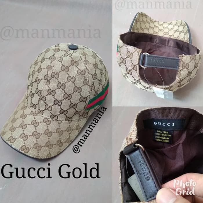 HOT SALE Topi Gucci Premium import tanpa box - Gold